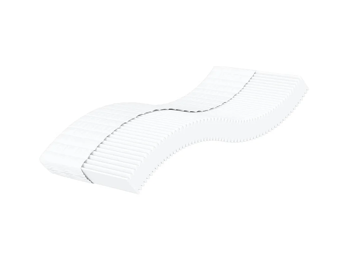 Matelas en mousse blanc 80x220 cm dureté H2 H3