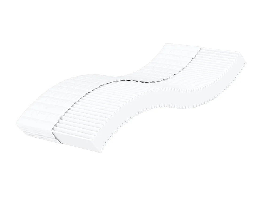 Matelas en mousse blanc 80x220 cm dureté H2 H3