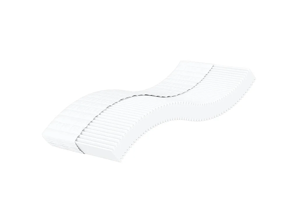 Matelas en mousse blanc 80x220 cm dureté H2 H3