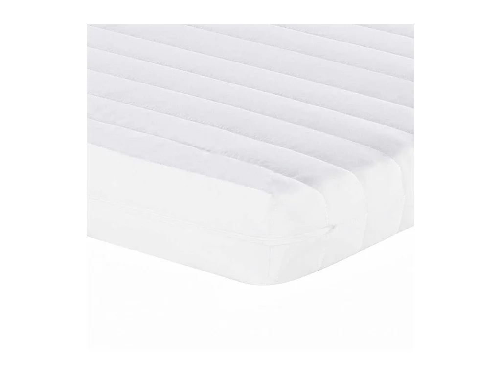 Matelas en mousse blanc 140x210 cm 7 zones dureté 20 ILD