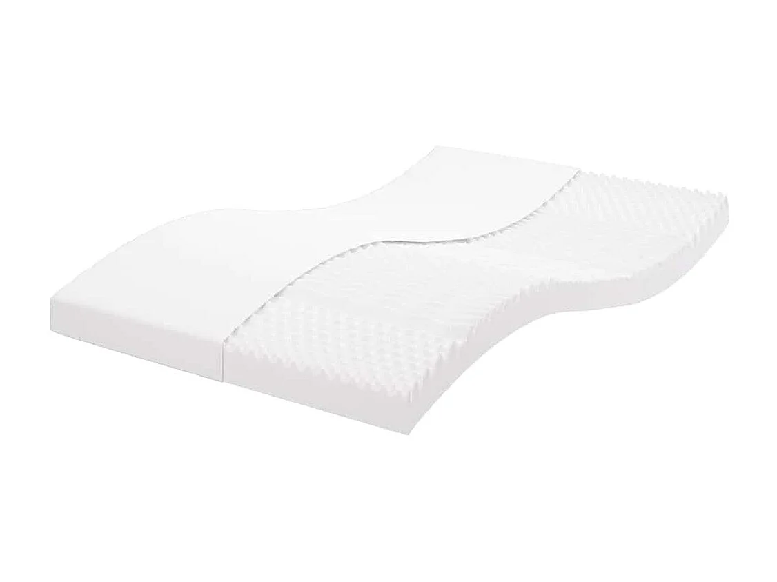 Schuimmatras 7 zones hardheid 20 ILD 140x210 cm wit