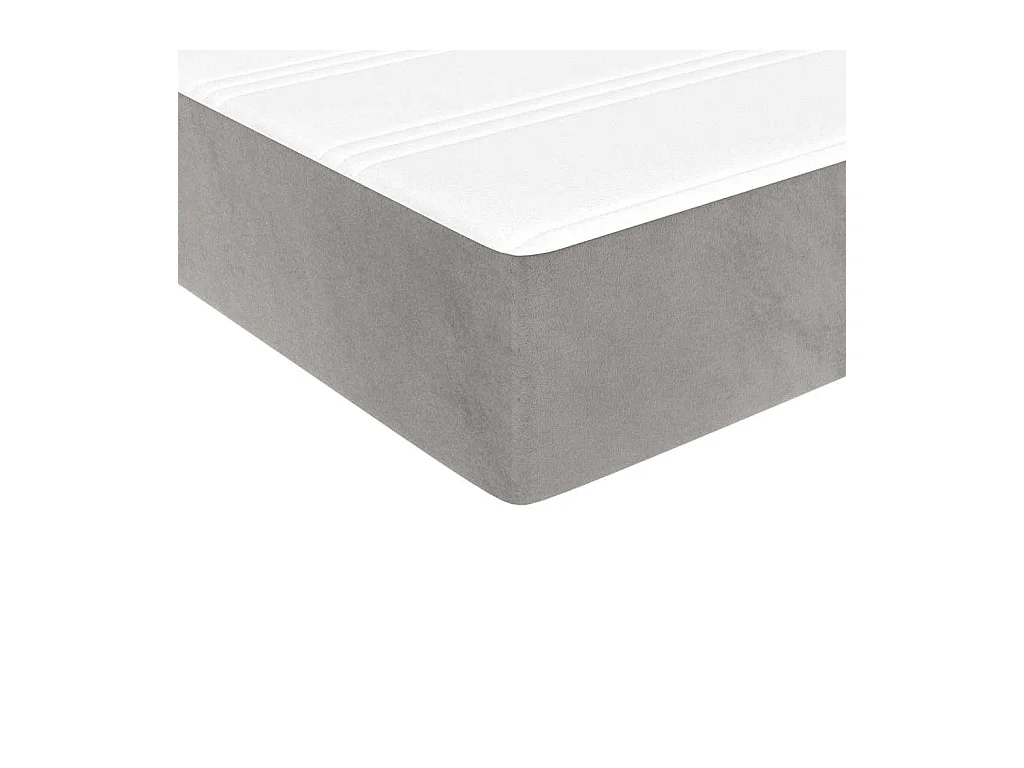 Matelas de lit à ressorts ensachés 90x210x20 cm velours