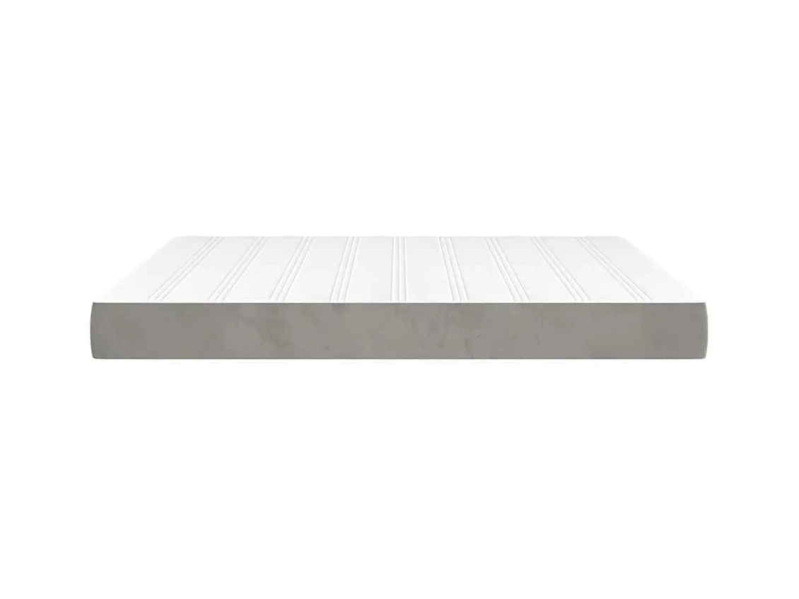 Matelas de lit à ressorts ensachés 160x210x20 cm velours
