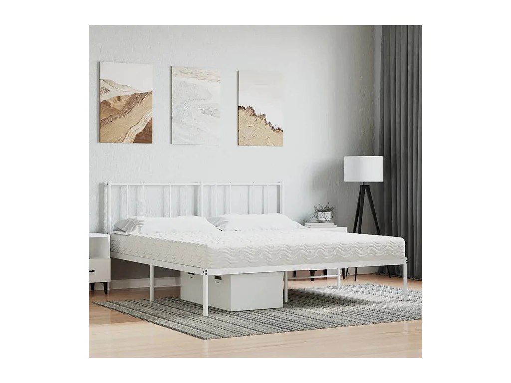 Matelas en mousse blanc 200x210 cm dureté H2 H3
