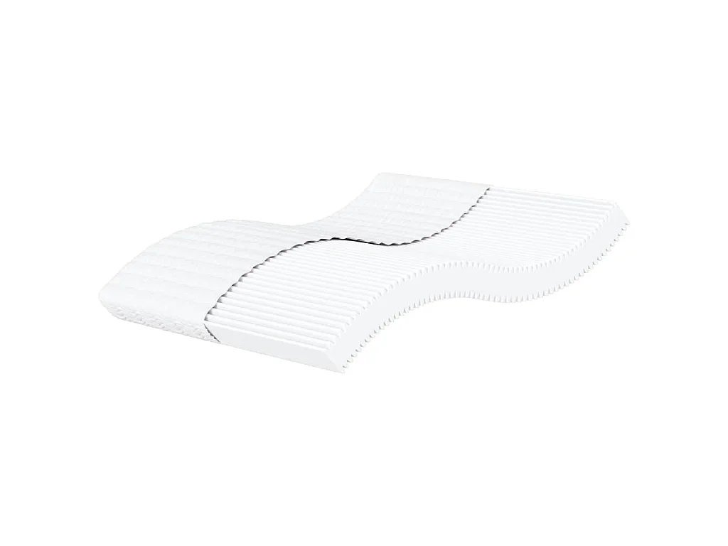 Matelas en mousse blanc 200x210 cm dureté H2 H3
