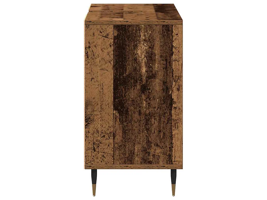 Cabinet de salle de bain avec porte Bois Ancien 80 x 33 x 60 cm