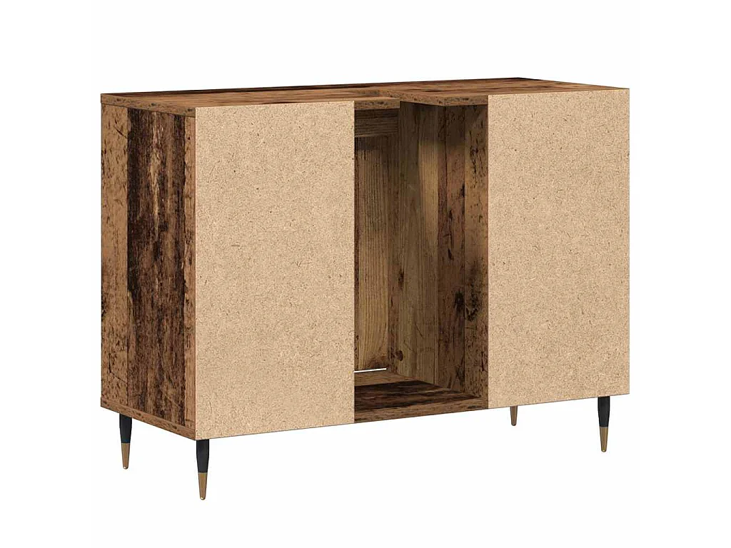 Cabinet de salle de bain avec porte Bois Ancien 80 x 33 x 60 cm
