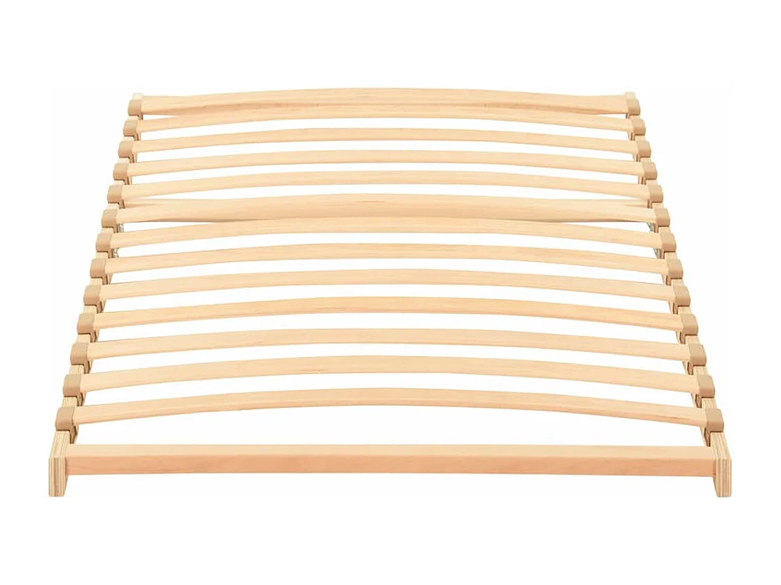 Base a doghe Marrone 70 x 190 cm Legno massello di faggio