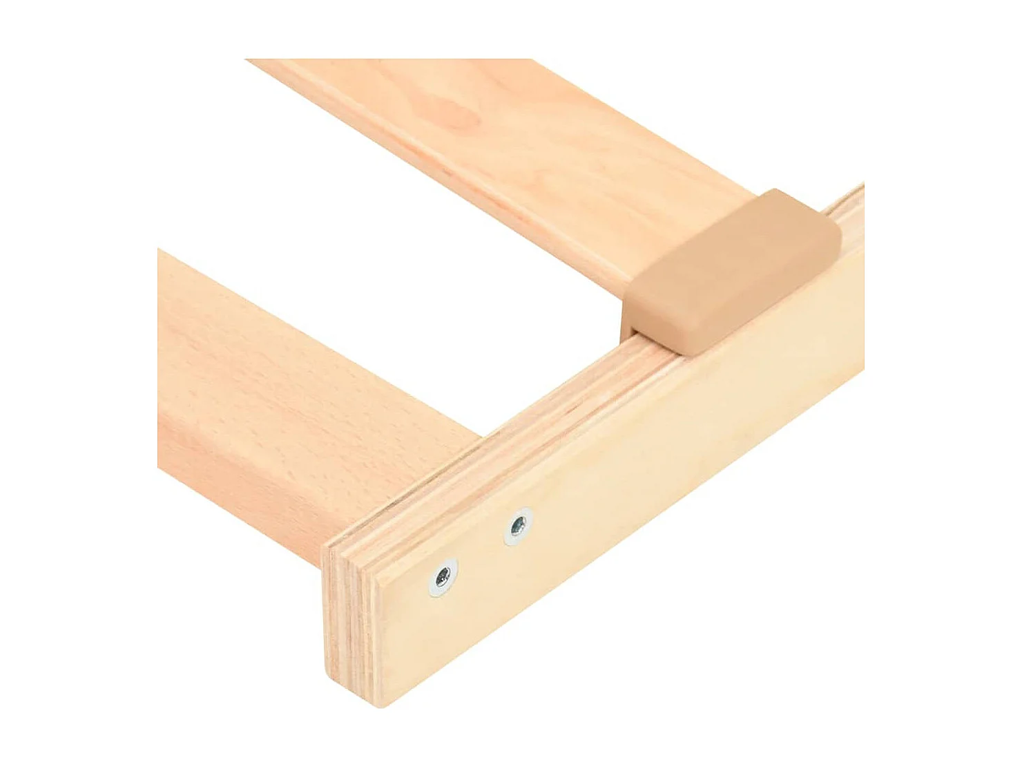 Base a doghe Marrone 70 x 190 cm Legno massello di faggio