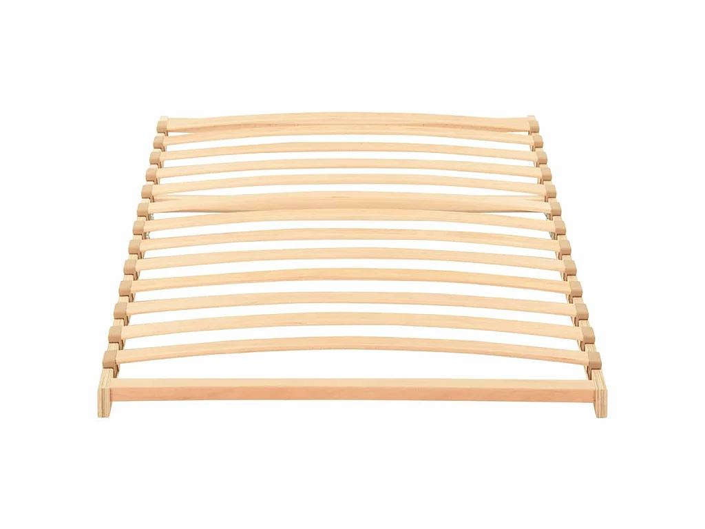 Base a doghe Marrone 70 x 190 cm Legno massello di faggio