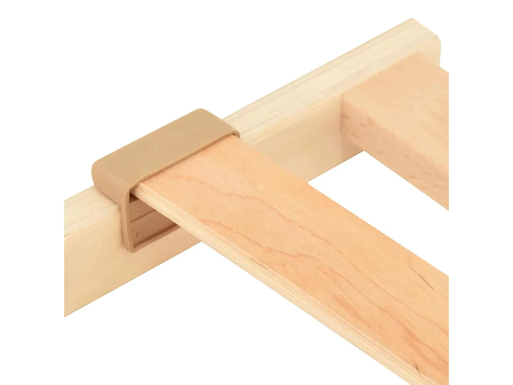 Base a doghe Marrone 70 x 190 cm Legno massello di faggio