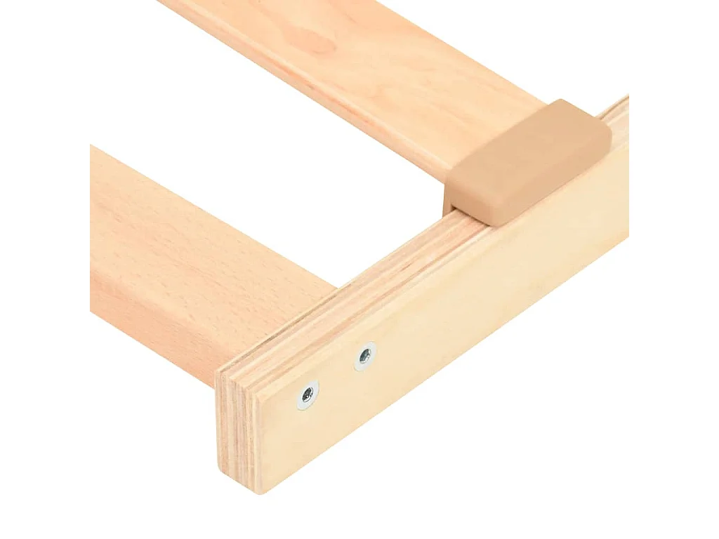 Base a doghe Marrone 70 x 190 cm Legno massello di faggio