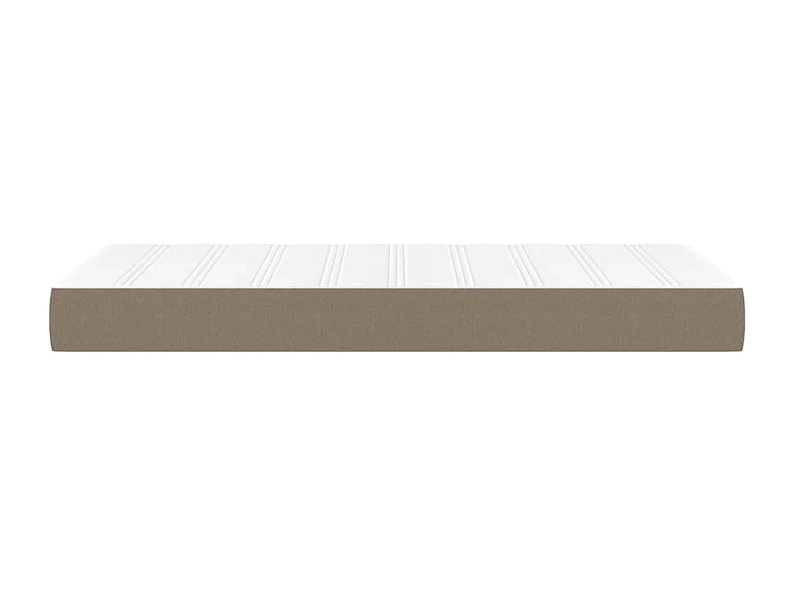 Matelas à ressorts ensachés pour enfants fermeté moyenne taupe 80x160 cm tissu