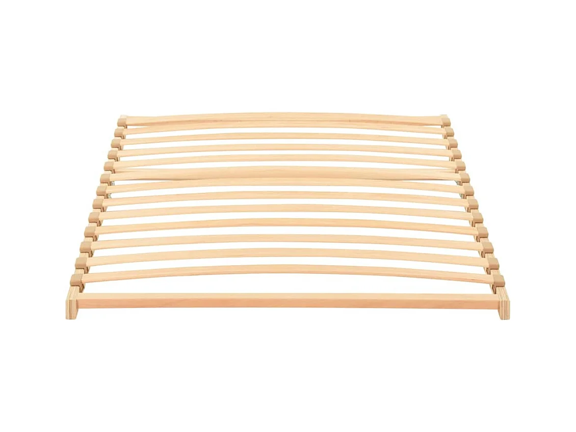 Base a doghe Marrone 90 x 190 cm Legno massello di faggio