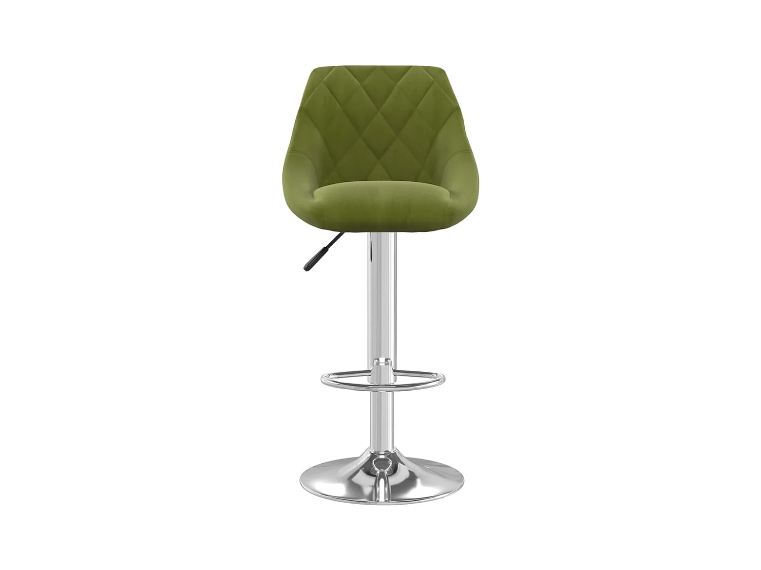 Tabourets de bar lot de 2 vert clair velours