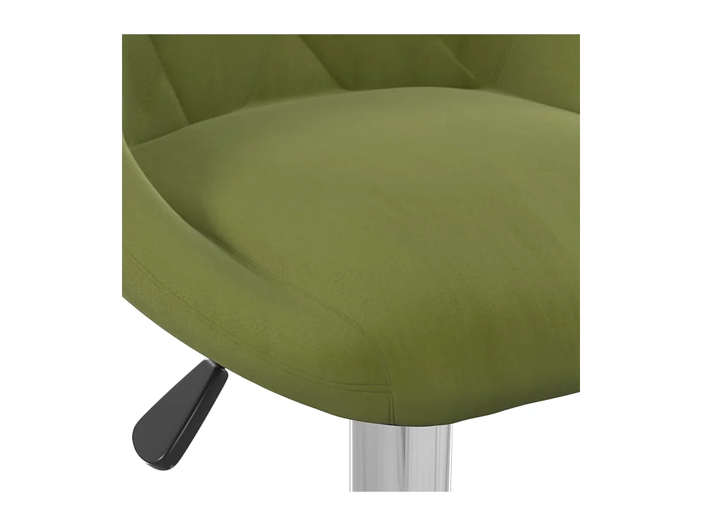 Tabourets de bar lot de 2 vert clair velours