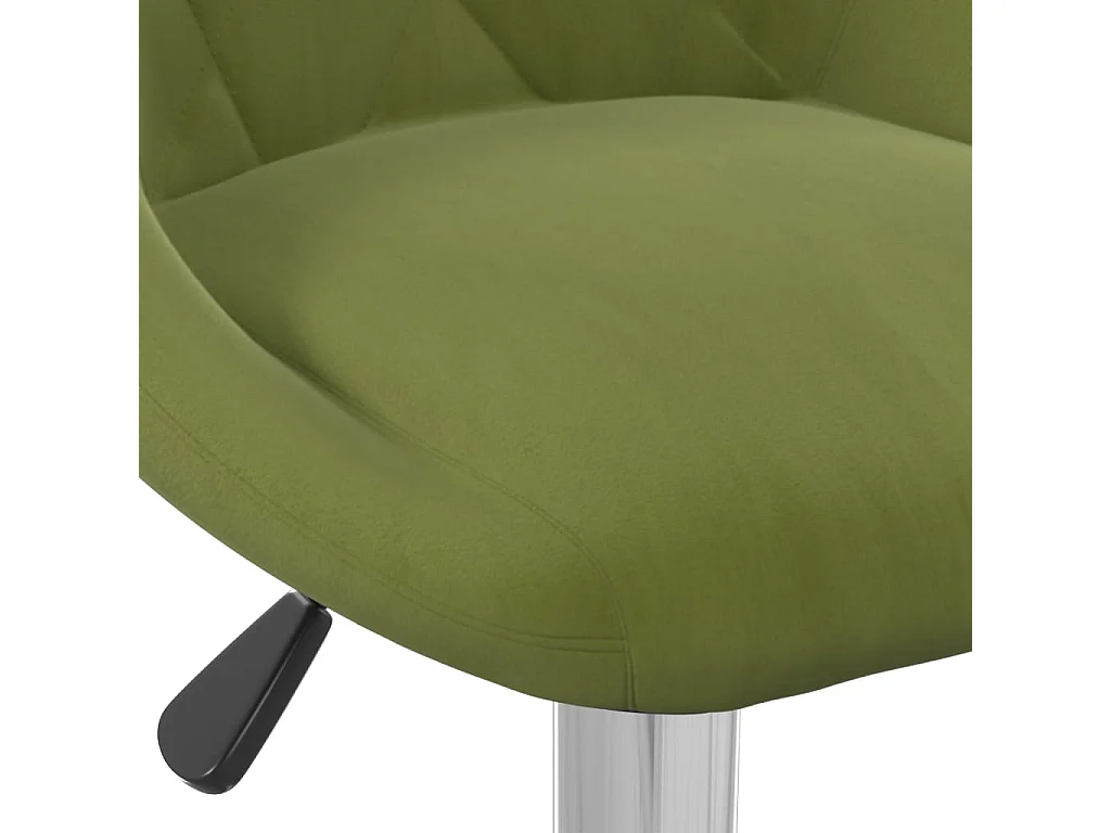 Barkrukken 2 st fluweel lichtgroen