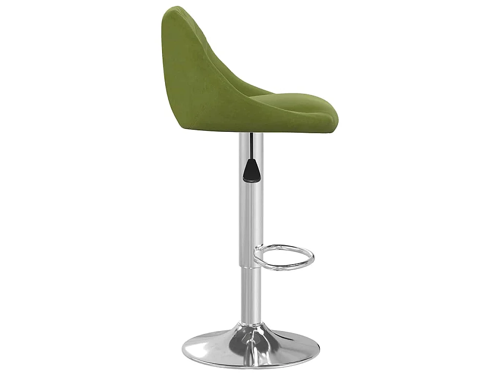 Bancos de bar 2 pcs veludo verde-claro