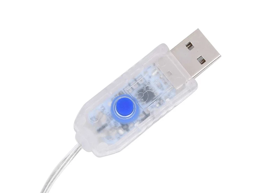 Adorno de renos de Navidad acrílico 2 uds blanco frío 128 cm