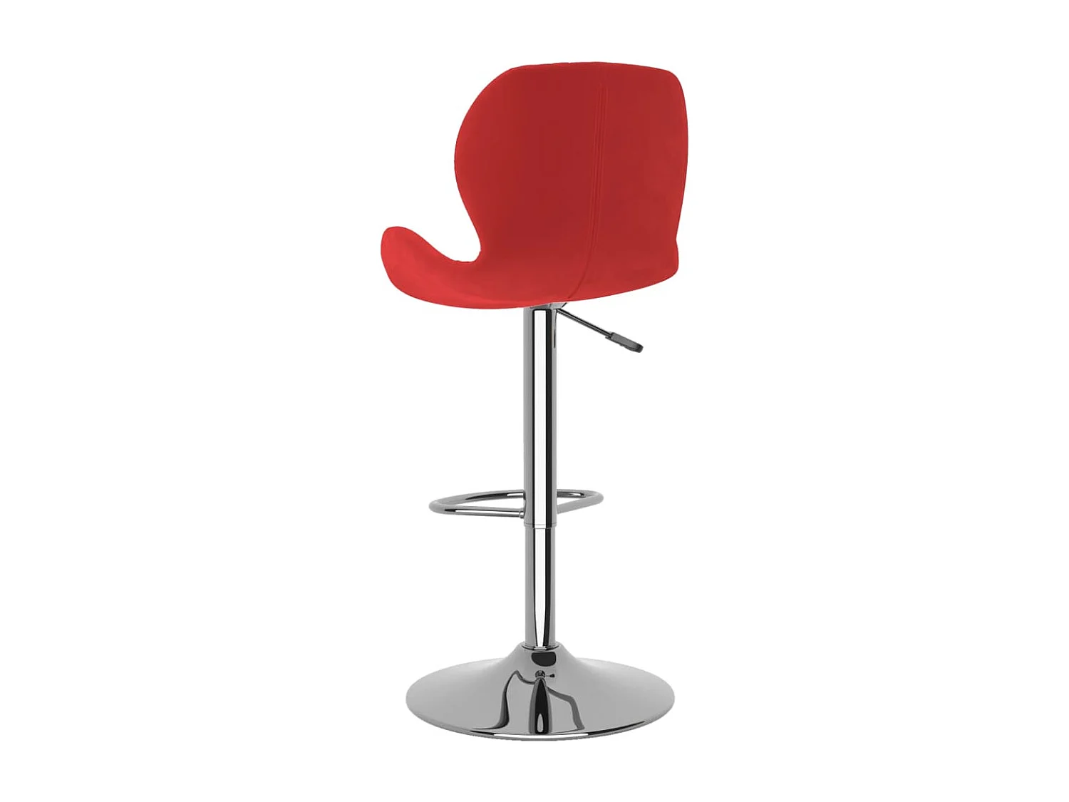 Tabourets de bar lot de 2 rouge bordeaux velours