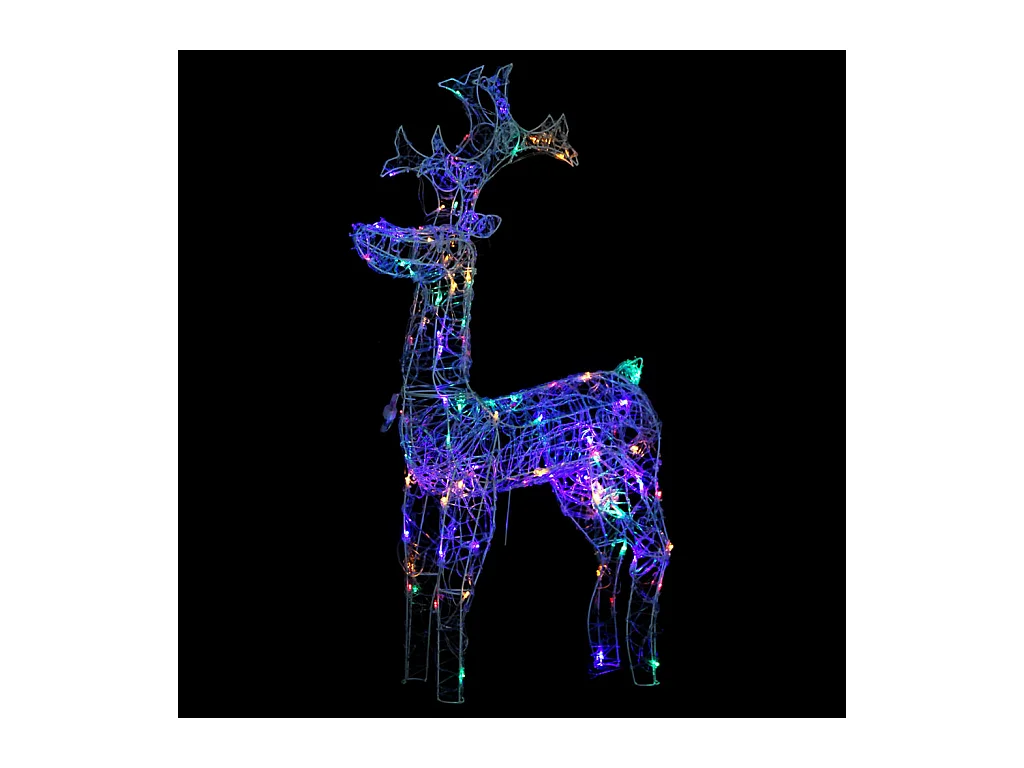 Décorations de Noël de renne 2 pcs 60x16x100 cm Acrylique