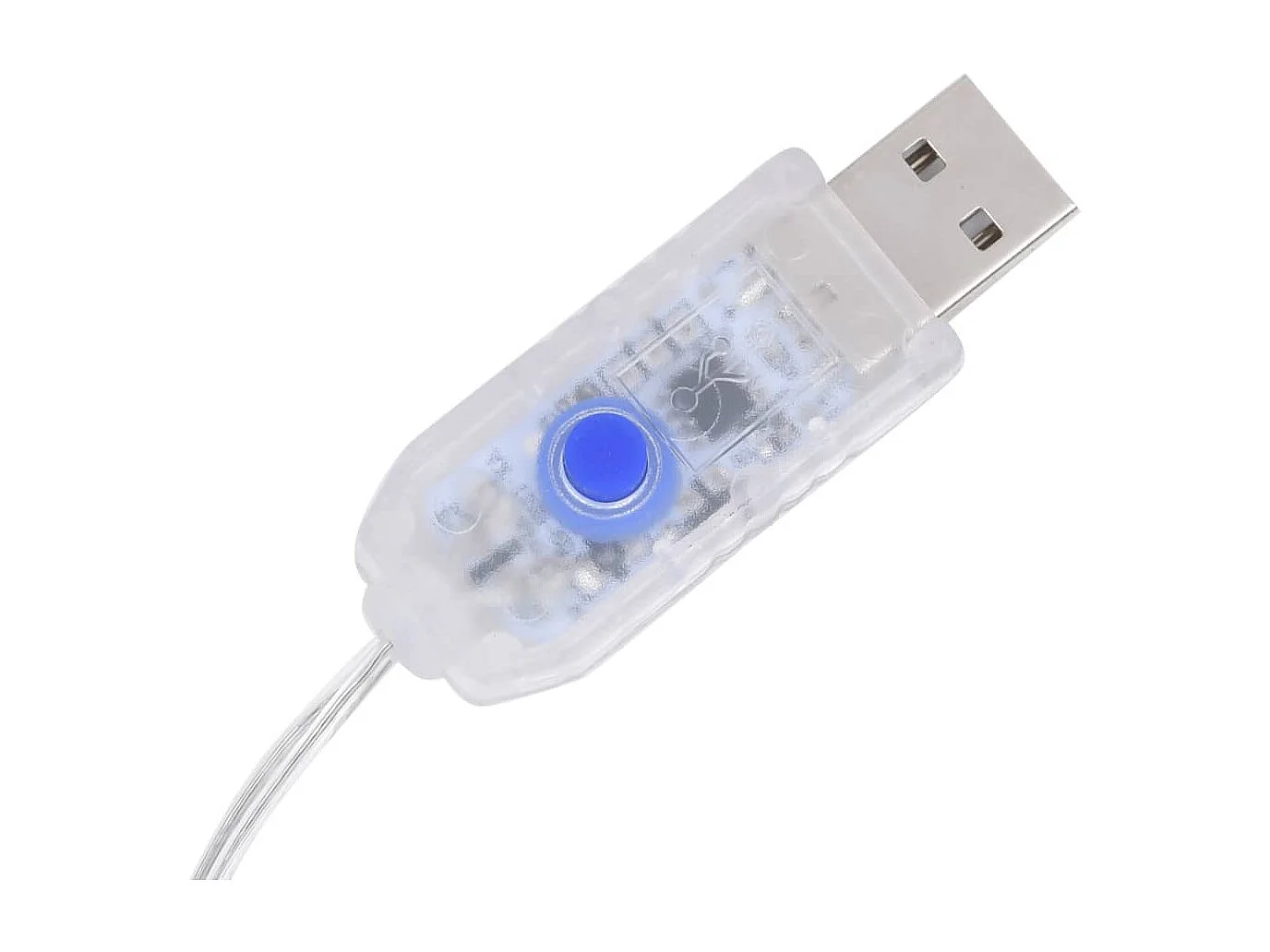 LED-Rentiere 2 Stk. Acryl 120 cm Blau