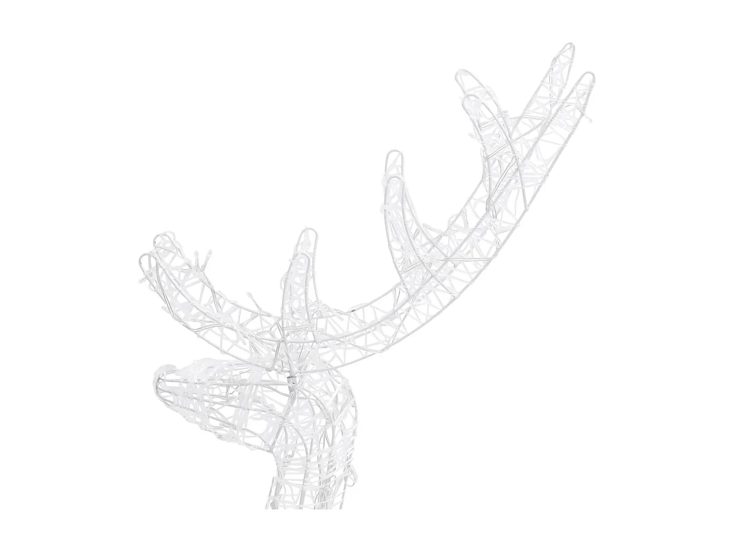 Kerstversiering rendier 2 st meerkleurig 120 cm acryl