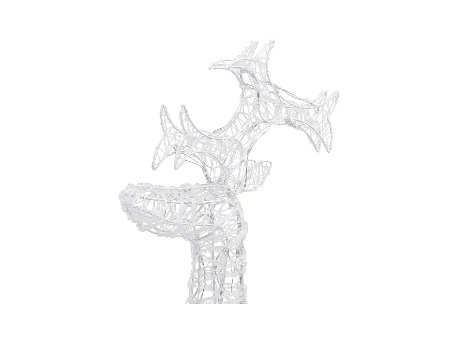 Décorations de Noël de renne 3 pcs 60x16x100 cm Acrylique