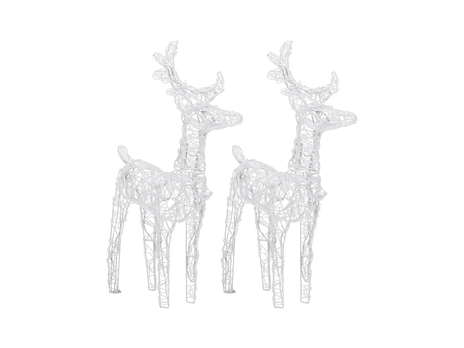 Décoration de Noël Rennes et traîneau 320 LED Acrylique