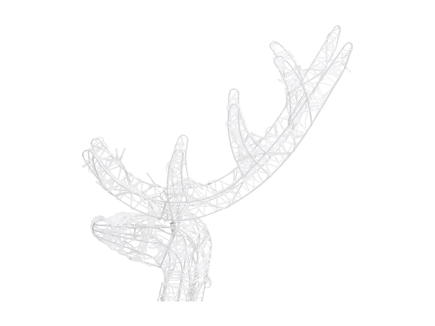 LED-Rentiere 3 Stk. Acryl 120 cm Blau