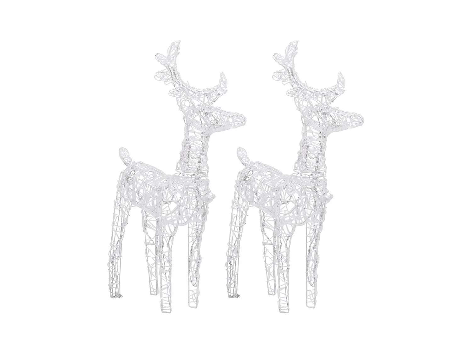 Rentiere Schlitten Weihnachtsdekoration 320 LEDs Acryl