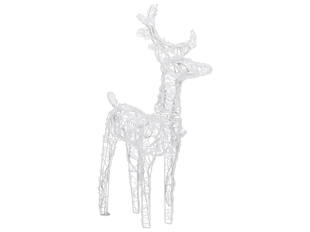 Décoration de Noël Rennes et traîneau 320 LED Acrylique