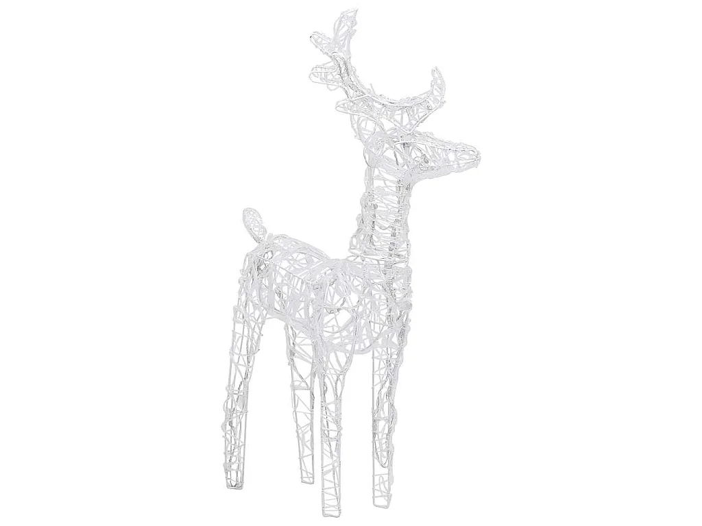 Décoration de Noël Rennes et traîneau 320 LED Acrylique