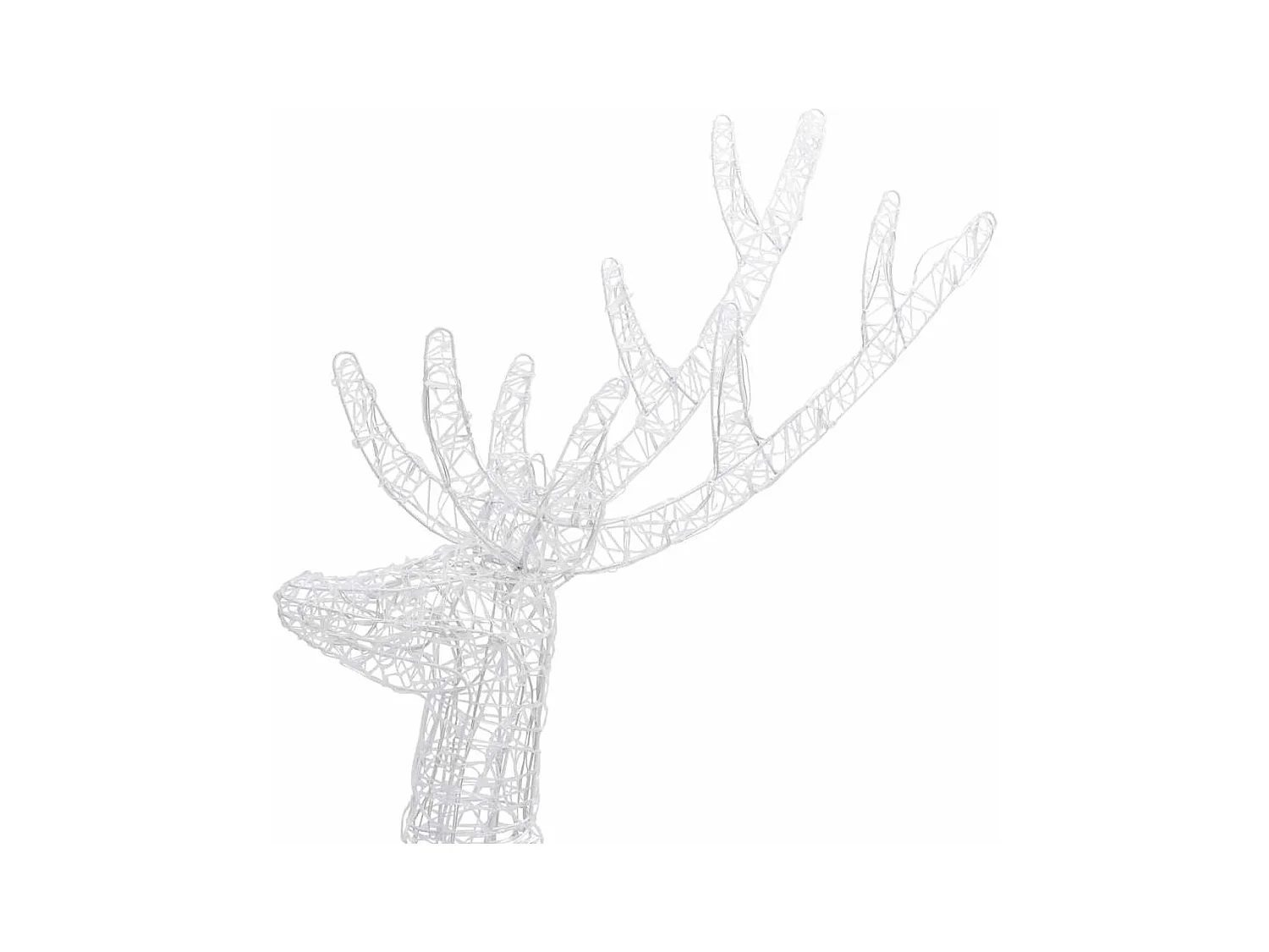 Rennes de Noël XXL Acrylique 250 LED 2 pcs 180 cm Multicolore