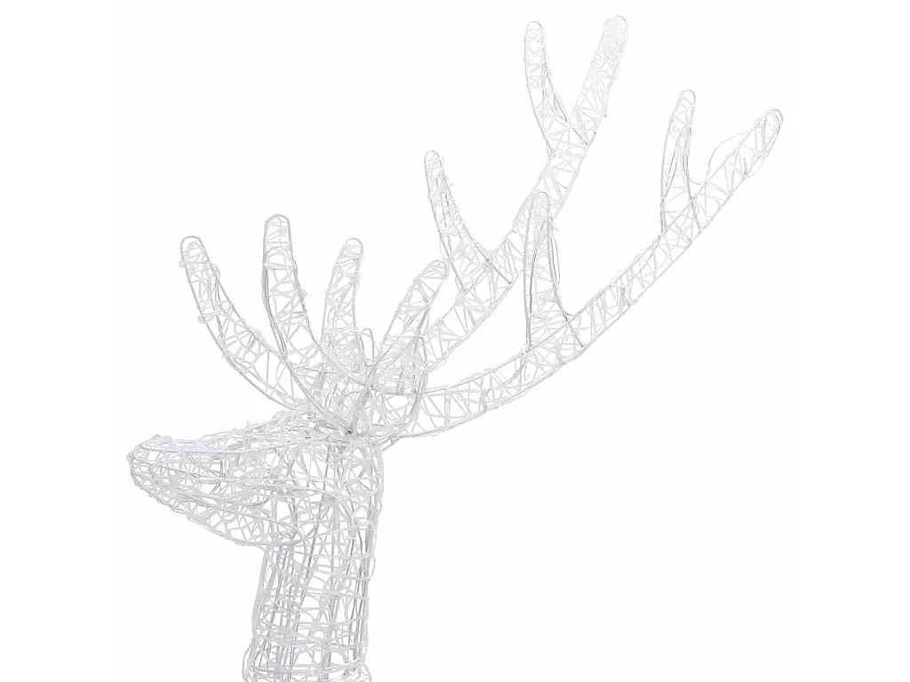 Renne di Natale XXL in Acrilico 250 LED 2 pz 180 cm Multicolore