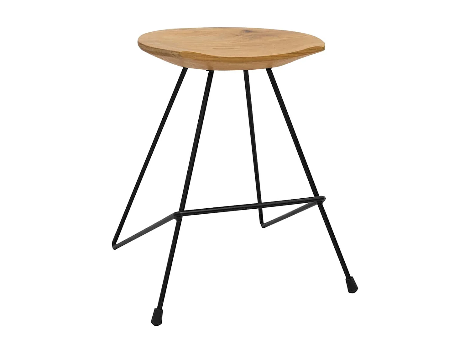 Hocker 2 Stk. Teak Massivholz