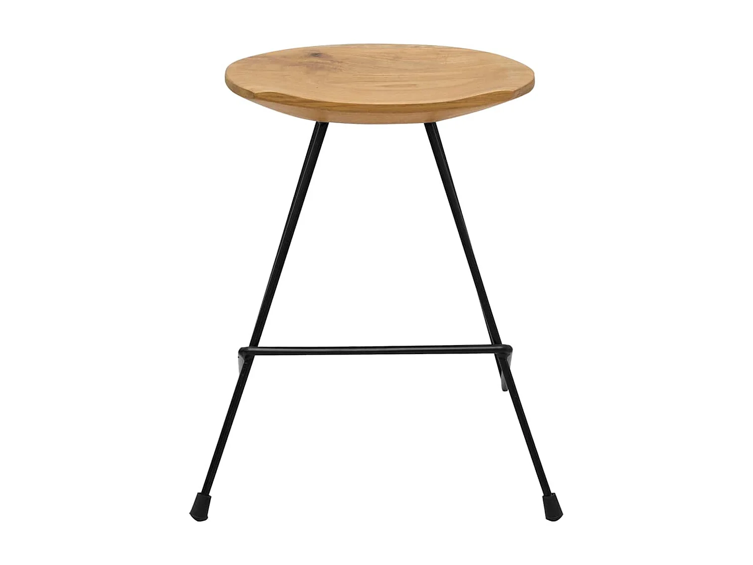 Hocker 2 Stk. Teak Massivholz