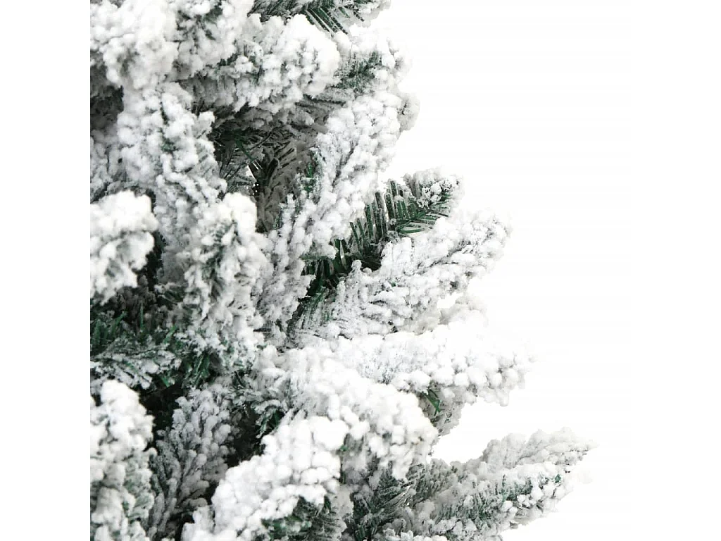 Sapin de Noël artificiel à charnières avec neige floquée 150 cm
