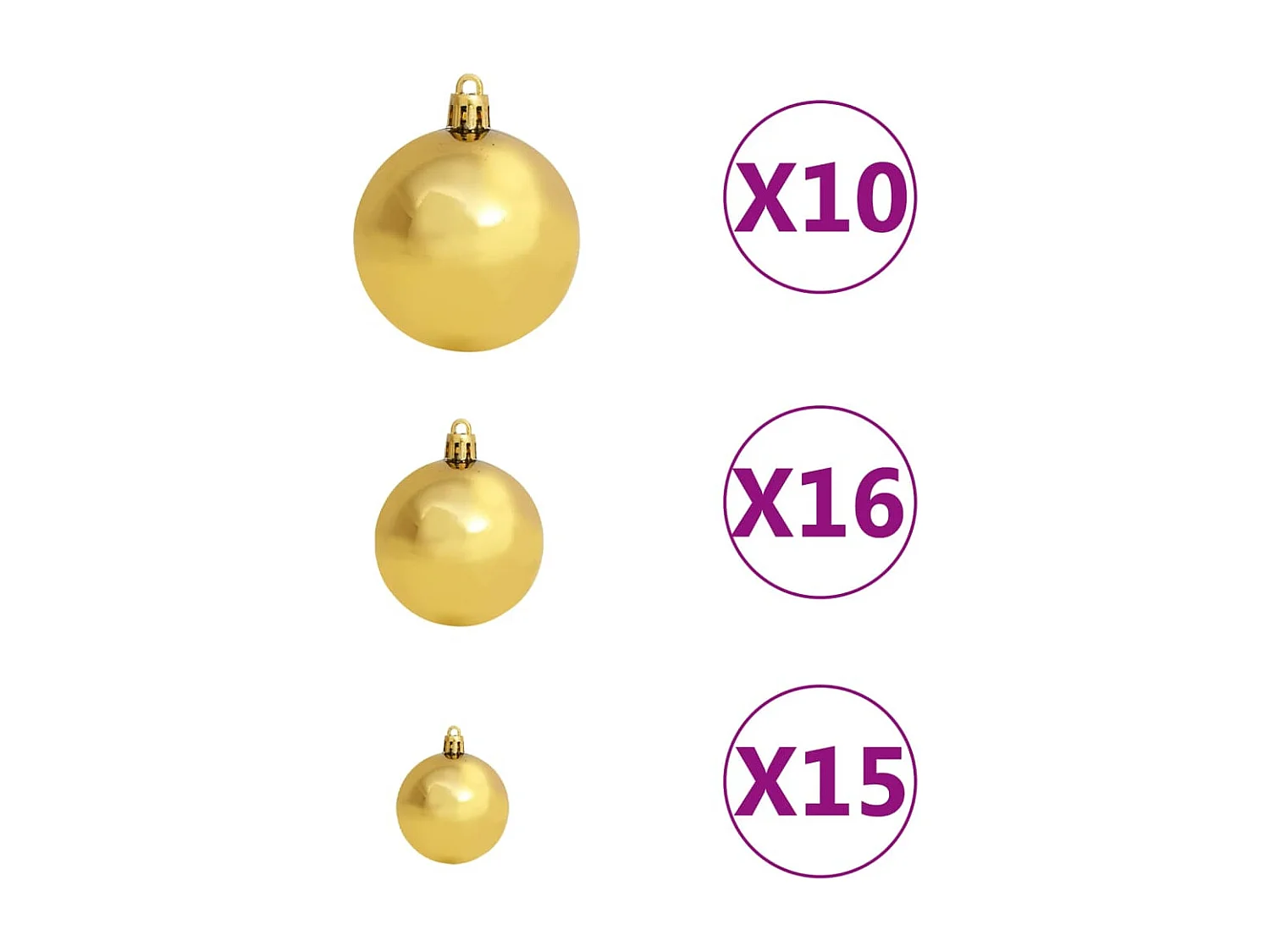 Sapin de Noël artificiel Nordmann avec LED et boules Vert 210cm