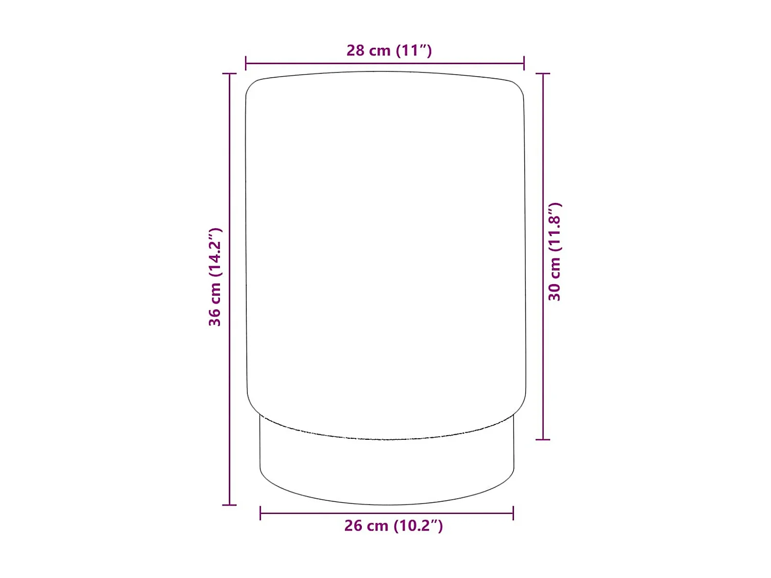 Kruk fluweel 28 x 36 cm lichtgrijs en goudkleurig