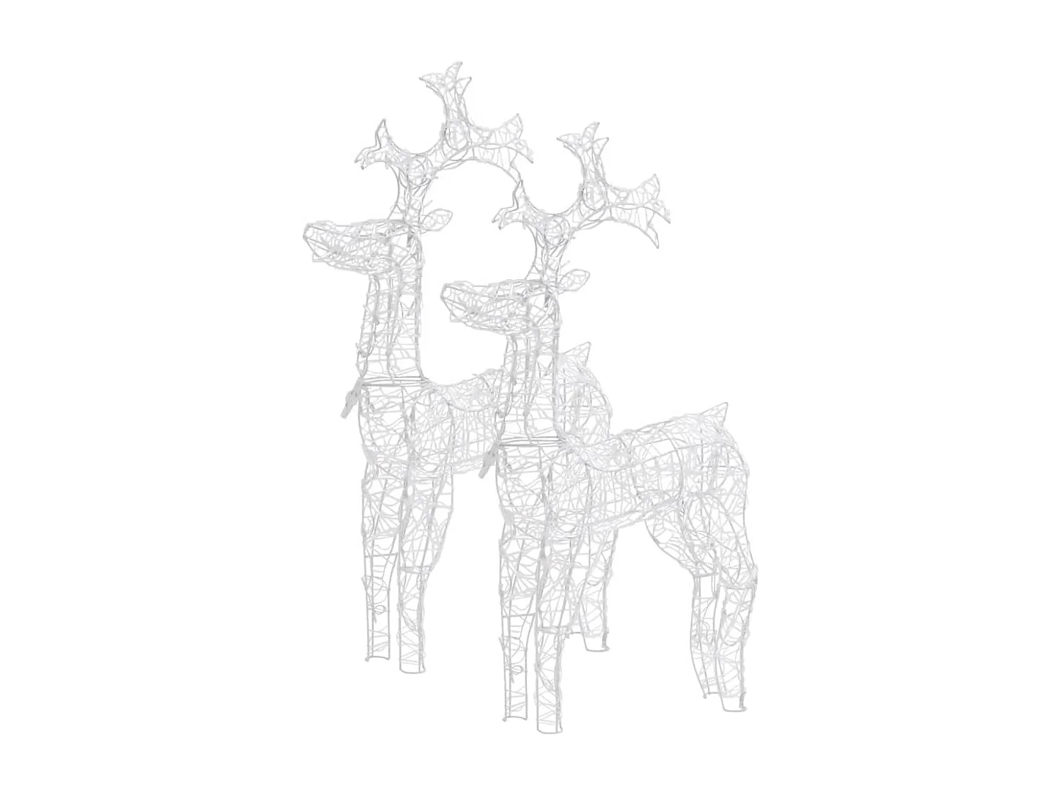 Rentiere Weihnachtsdekoration 2 Stk. 60x16x100 cm Acryl