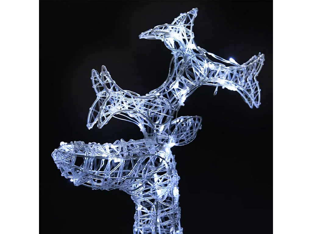 Rentiere Weihnachtsdekoration 2 Stk. 60x16x100 cm Acryl