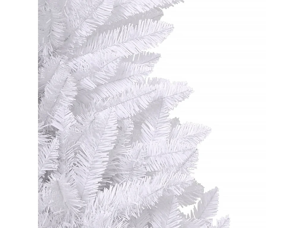 Künstlicher Weihnachtsbaum Klappbar mit Ständer Weiß 150 cm