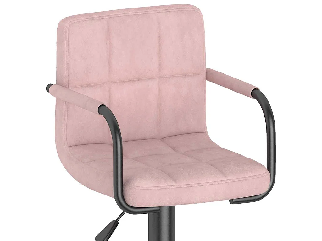 Tabouret de bar Rose Velours