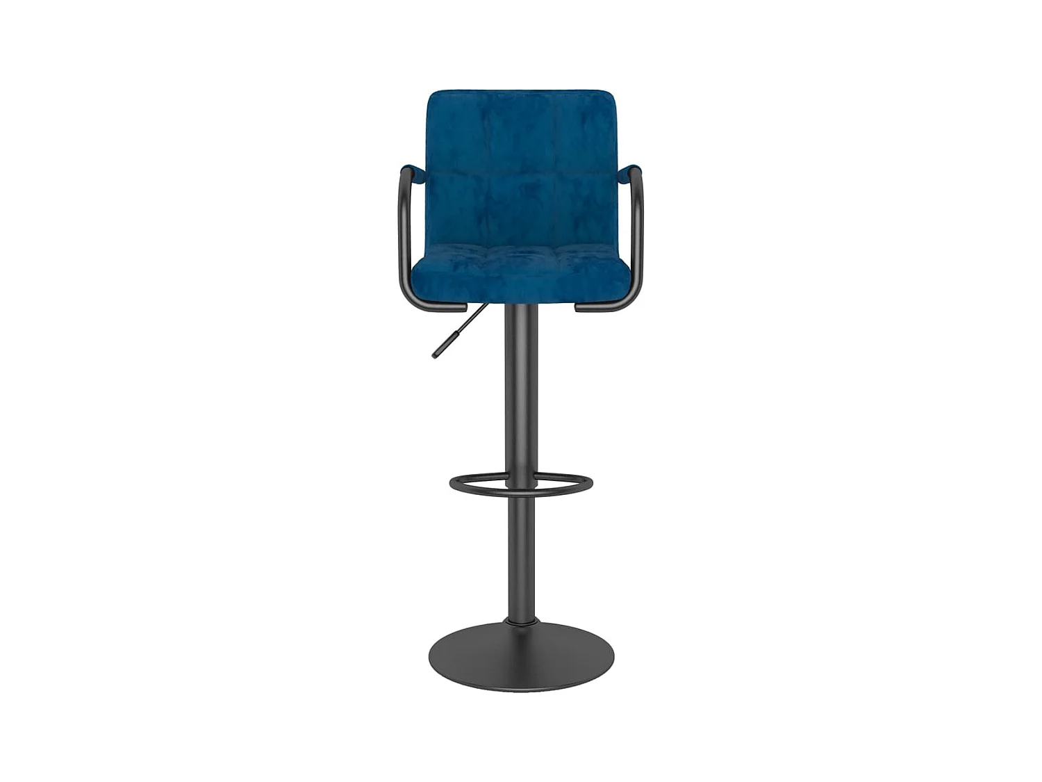 Tabourets de bar lot de 2 bleu velours