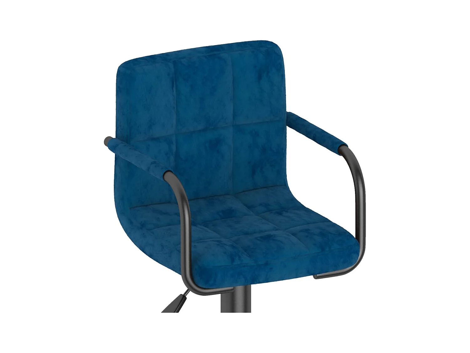 Tabourets de bar lot de 2 bleu velours