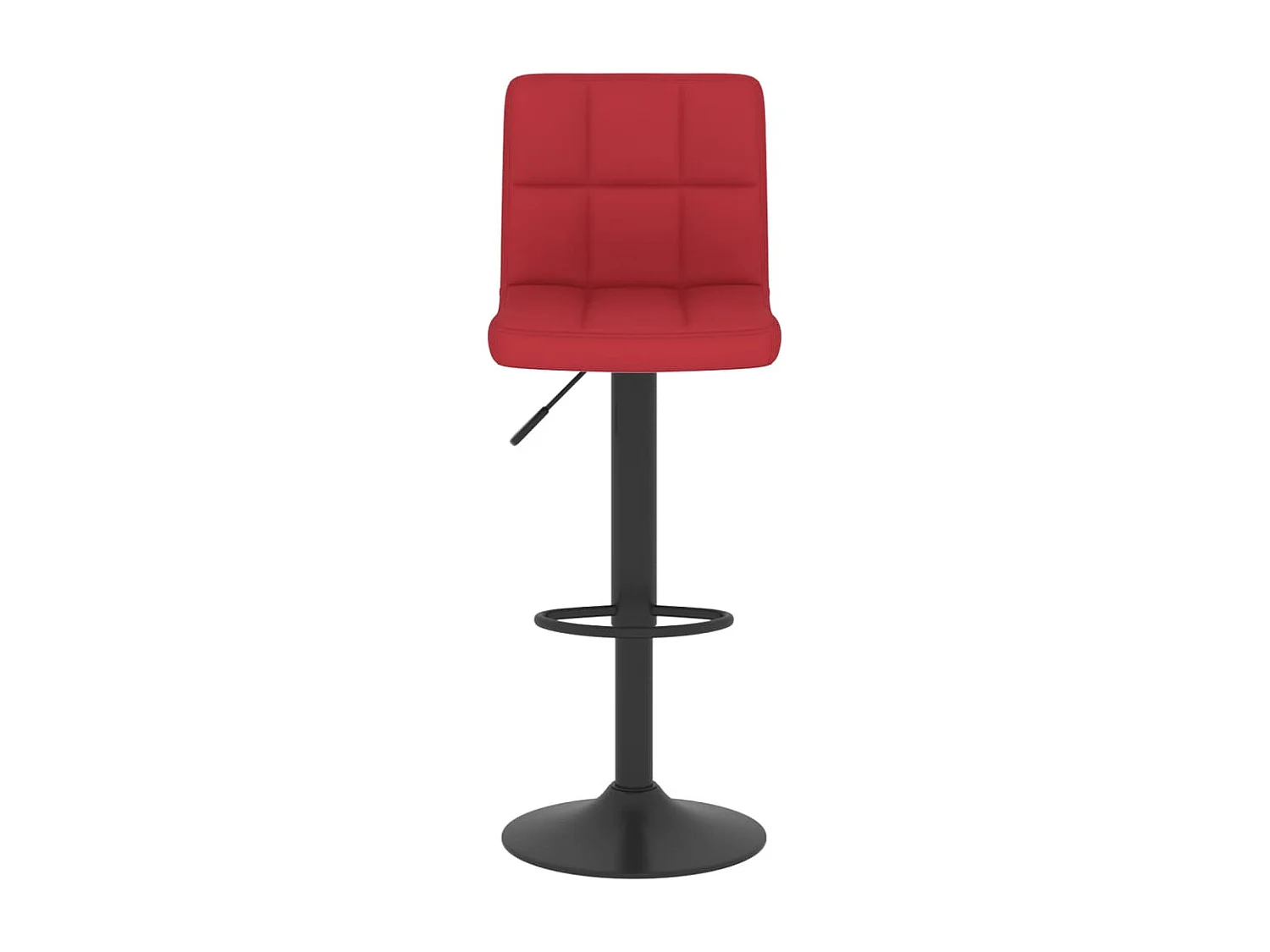 Tabourets de bar lot de 2 rouge bordeaux tissu