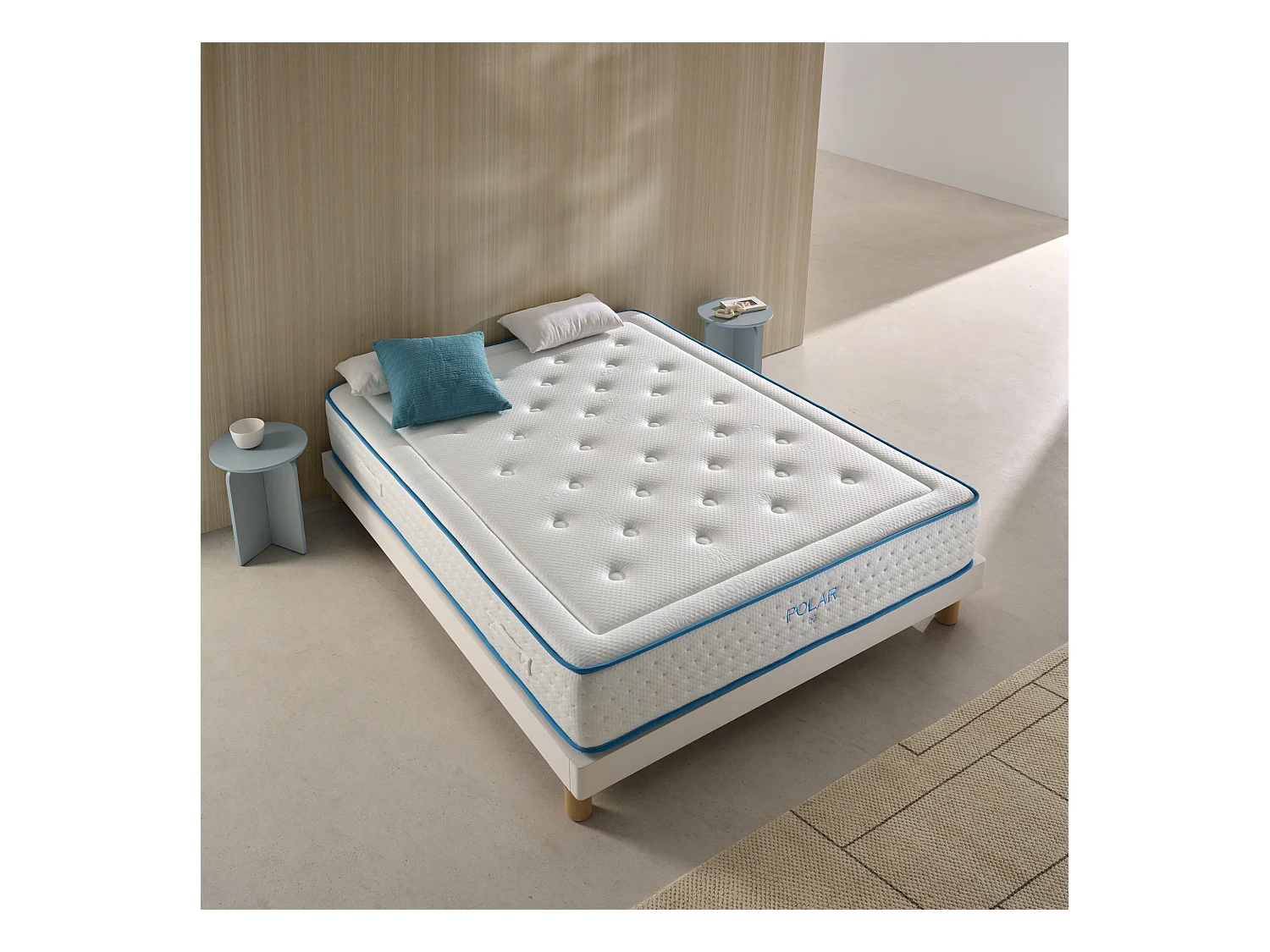 Colchón Visco Muelle Ensacado Polar Duo 90X200 Altura 29 +/- 2 Cm. Firmeza Media Alta. Matris