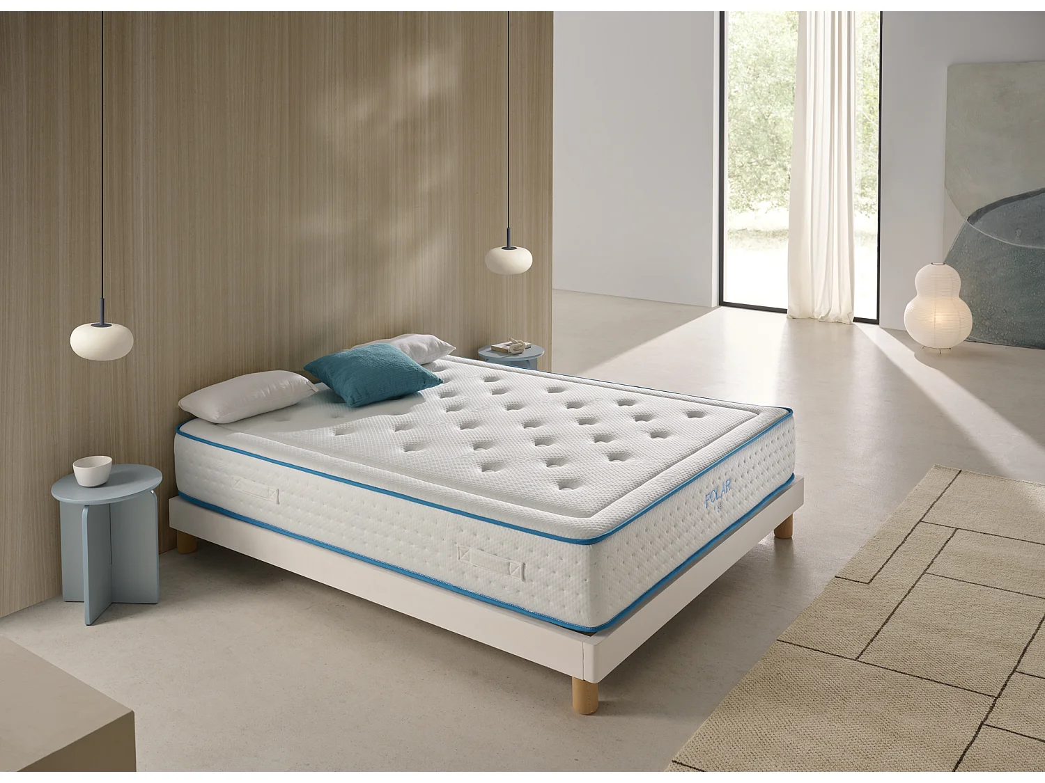 Colchón Visco Muelle Ensacado Polar Duo 90X200 Altura 29 +/- 2 Cm. Firmeza Media Alta. Matris