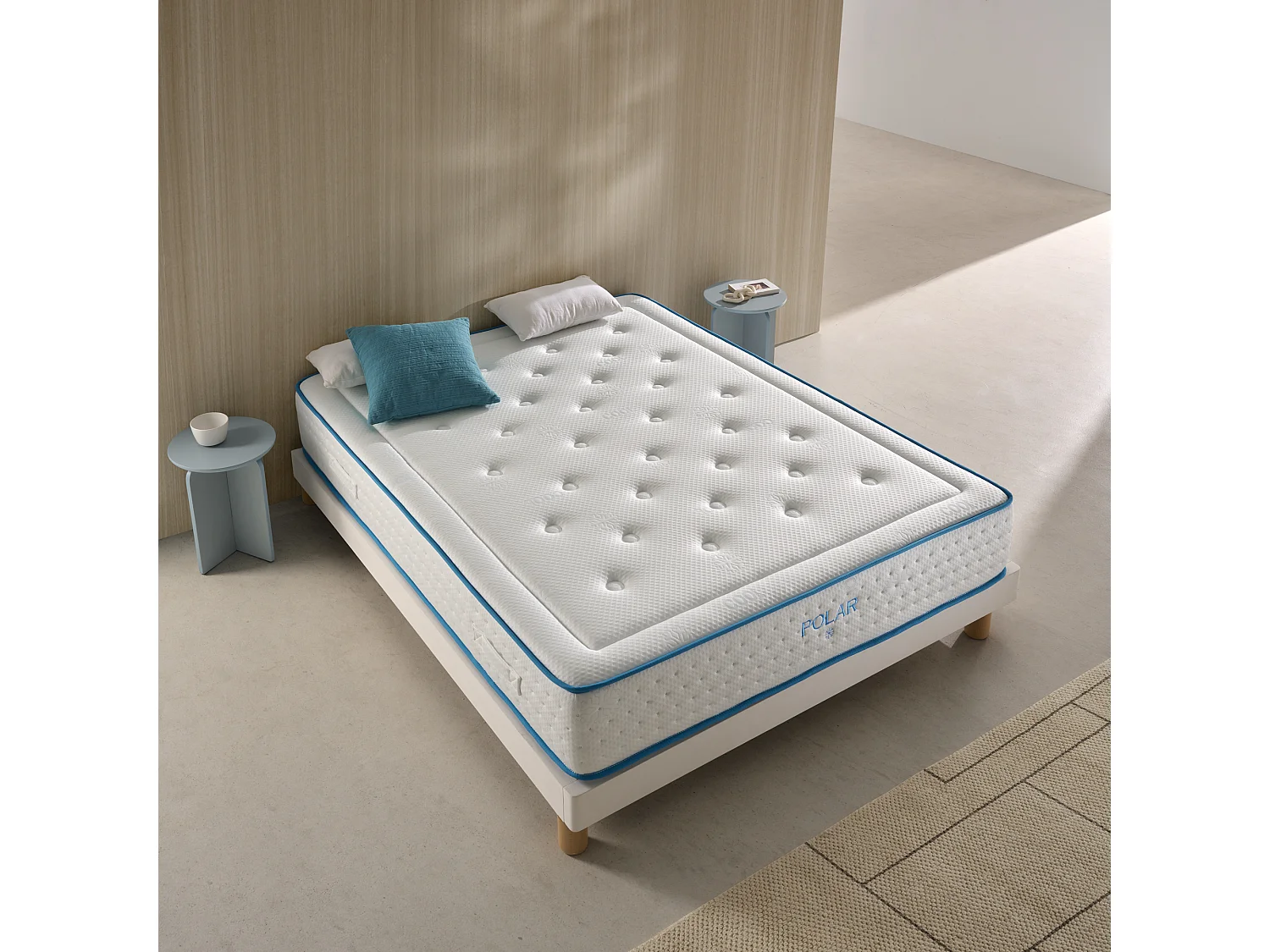 Colchón Visco Muelle Ensacado Polar Duo 90X200 Altura 29 +/- 2 Cm. Firmeza Media Alta. Matris